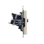 Розетка телевизионная двойная TV+RJ45 IEK BRITE РТВ/РК12-БрКр кат.5E бежевый