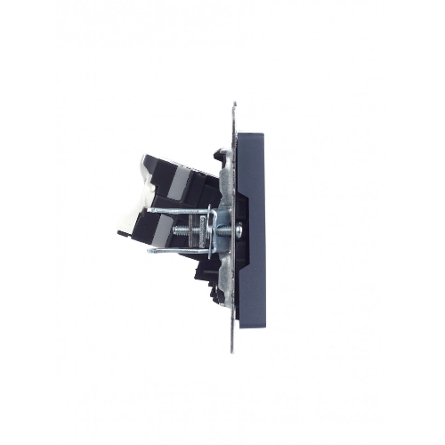 Розетка компьютерная IEK BRITE РК10-БрМ RJ45 кат.5E маренго