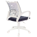 Кресло Бюрократ CH-W695NLT TW-04 TW-12 темно-серый, сетка/ткань, 120 кг, механизм качания