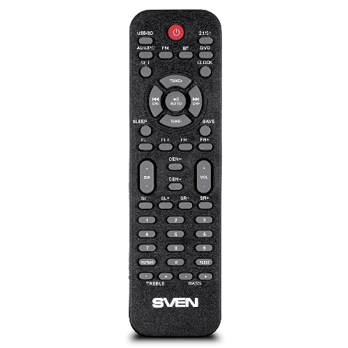 Компьютерная акустика SVEN АС HT-201, черный (80 Вт, Bluetooth, пульт, дисплей, FM, USB, SD)