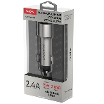 Автомобильное зарядное устройство Maxvi CCM-M242 metallic silver 2.4A 2xUSB