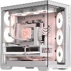 Компьютерный корпус Formula V Line Crystal Z7 PA White, ATX, TYPE-C*1, USB3.0*1, Front+Side Glass, SIDE 3x PERFORMANCE ARGB, REAR 2x PERFORMANCE ARGB