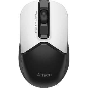 Мышь беспроводная A4Tech Fstyler FG12S белый/черный, 1200 dpi, радиоканал, USB, кнопки - 3