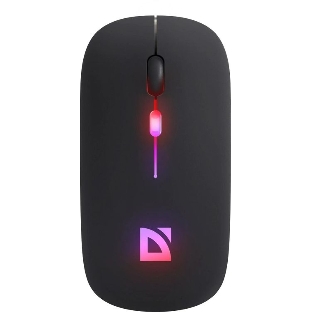 Мышь беспроводная Defender Touch MM-997 черный, 1600 dpi, радиоканал, Bluetooth, USB, кнопки - 4