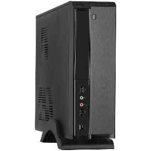 Компьютерный корпус MiniITX ExeGate MI-207 Black, miniITX/mATX, (без БП), 2хUSB, Audio