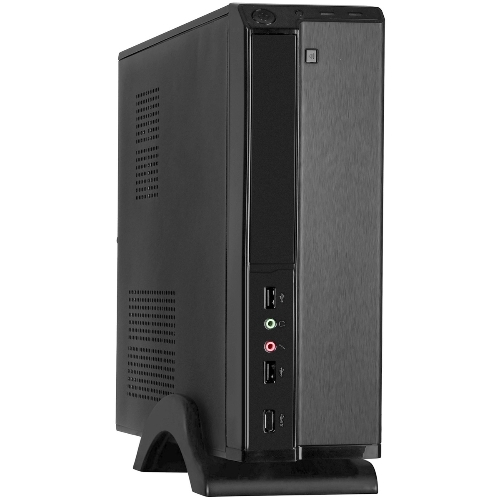 Компьютерный корпус MiniITX ExeGate MI-207 Black, miniITX/mATX, (без БП), 2хUSB, Audio