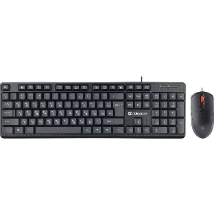 Комплект клавиатура+мышь Defender Line C-511 проводной, USB, 1000 DPI, чёрный