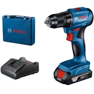 Дрель-шуруповерт Bosch GSR 185-LI, 18 В, 2 Ач, 50 Нм, бесщеточный