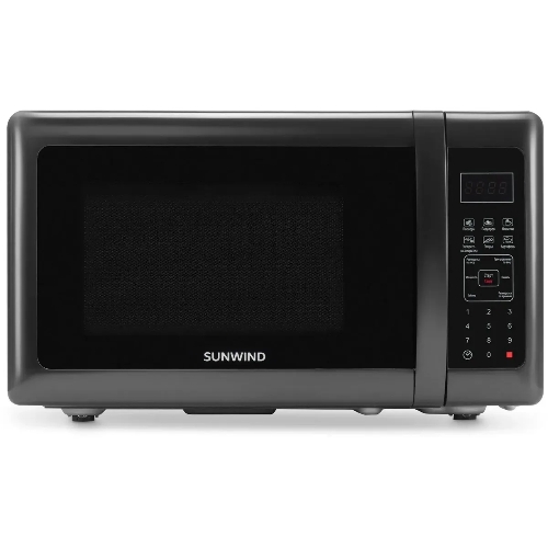 Микроволновая печь SunWind SUN-MW007 черный, 20 л, 700 Вт, переключатели - сенсор