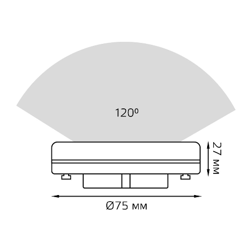 Лампа cветодиодная Gauss GX53 8W 680lm 6500K диммируемая LED