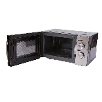 Микроволновая печь Pioneer MW212M серебристый/черный, 20 л, 700 Вт, переключатели - поворотный механизм