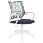 Кресло Бюрократ CH-W695NLT TW-04 TW-12 темно-серый, сетка/ткань, 120 кг, механизм качания