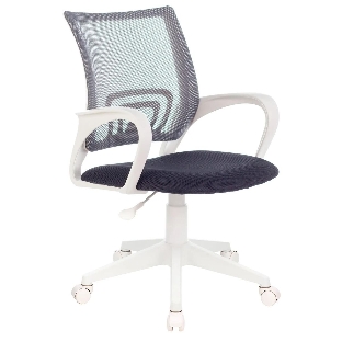 Кресло Бюрократ CH-W695NLT TW-04 TW-12 темно-серый, сетка/ткань, 120 кг, механизм качания
