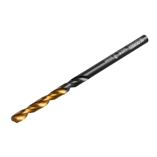 Сверло по металлу Denzel 3 мм, HSS-Tin, Golden Tip, 10 шт.