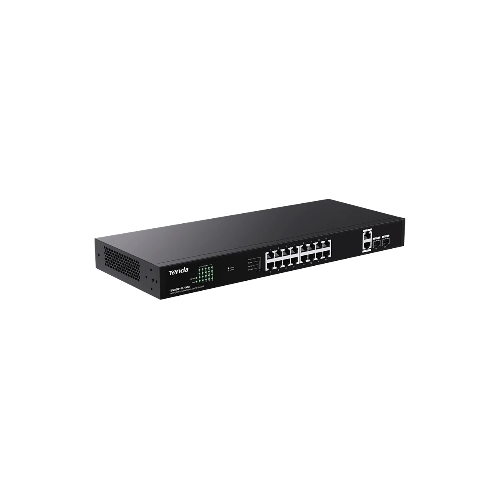 Коммутатор неуправляемый PoE Tenda TEG1120P-16-150W 18 портов, 18x1 Гбит/с, PoE 16х30 Вт (до 150Вт), SFP 2x1 Гбит/с