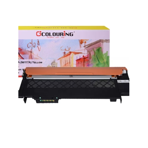 Картридж лазерный Colouring CG-W2072A (№117A) Yellow (700 копий) для принтеров HP Color Laser 150nw/150a/178nw/179fnw
