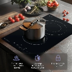 Электрическая варочная панель Zigmund & Shtain CN 42.3 B Hi-Light, независимая, черный