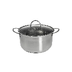 Кастрюля WEBBER BE-349/2 4,8 л, 22 см, из нержавеющей стали со стеклянной крышкой