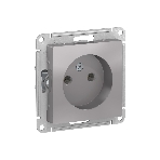 Механизм розетки 1-м СП AtlasDesign без заземл. 16А алюм. SchE ATN000341