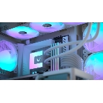 Кулер с водяным охлаждением Formula V Line ICE JET GLOW 360 WH, 360мм, 3x120мм, ARGB fans, LGA115X/1200/1700/1851, AM4/AM5