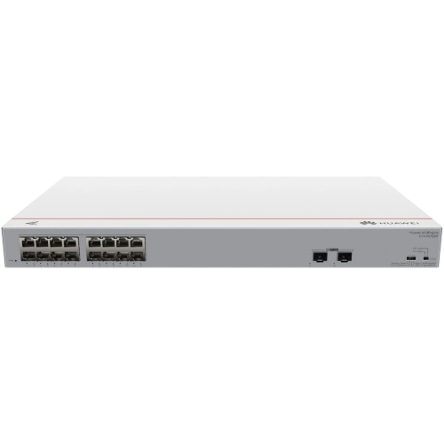 Коммутатор Huawei S110-16LP2SR (16*10/100/1000BASE-T ports, 2*GE SFP ports, PoE+, AC power)