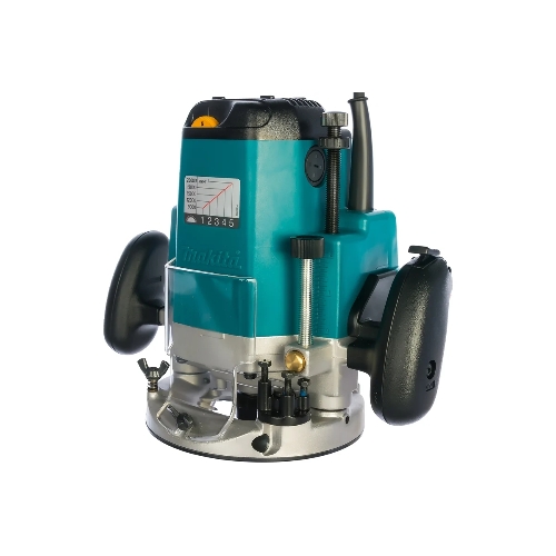 Фрезеры Makita 3612C Фрезер, 1850Вт,9000-23000об\м,ход-60мм,цанга-12мм,6кг,кор,пл пуск, эл тормоз, направл