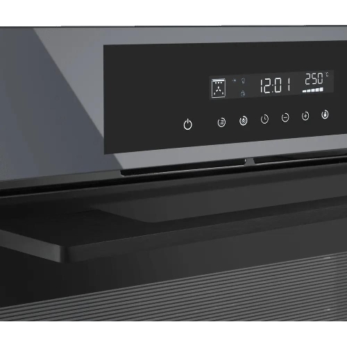 Шкаф духовой электрический Maunfeld AEOD60103G1, 60л, дверца с 3 стеклами, графит