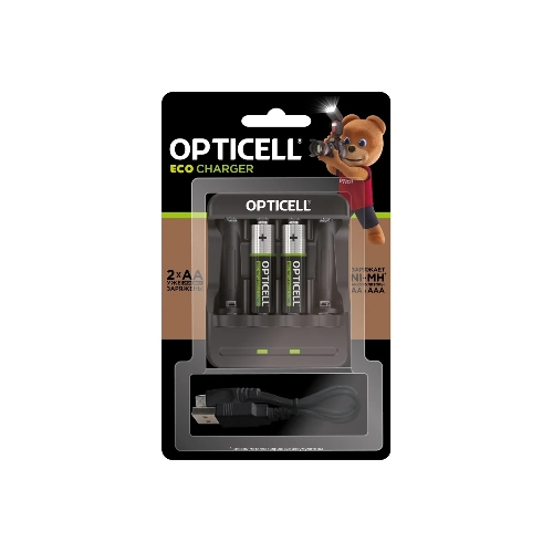 Аккумулятор + зарядное устройство Opticell Turbo АА 2600 mAh AA/AAA 2600mAh (2шт) блистер