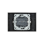 Розетка 2-местная IEK BRITE РС12-3-БрЧ с заземлением, без защитных шторок, 16А в сборе, черный