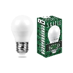 Лампа светодиодная SAFFIT SBG4507 7Вт Е27 теплый матовый шар