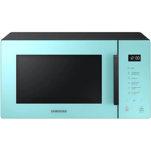 Микроволновая печь Samsung MG23T5018AN/BW голубой, 23 л, 800 Вт, переключатели - сенсор