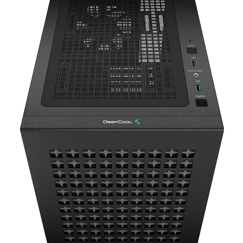Компьютерный корпус Deepcool CH370 черный без БП mATX 1x120мм 1xUSB 2.0 1xUSB 3.0 audio bott PSU