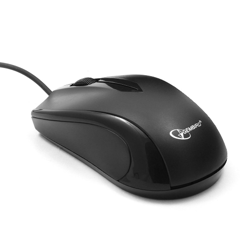 Мышь проводная Gembird MUSOPTI9-905U черный, 1000 dpi, USB, кнопки - 3