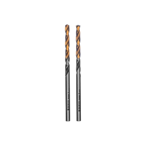 Сверло спиральное по металлу Denzel 3 x 61мм, Р6М5, Golden Tip, многогранная заточка, 2 шт.