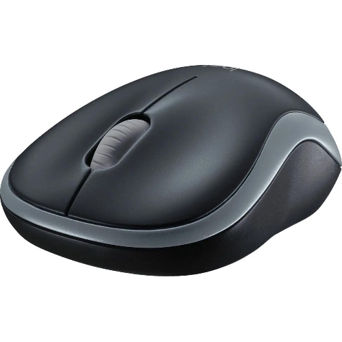 Мышь беспроводная Logitech M185 серый/черный, 1000 dpi, радиоканал, USB, кнопки - 3