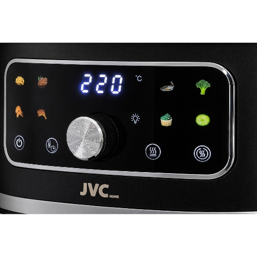 Аэрогриль JVC JK-MB055 черный, 1750 Вт, 5.5 л, электронное управление, 8 программ