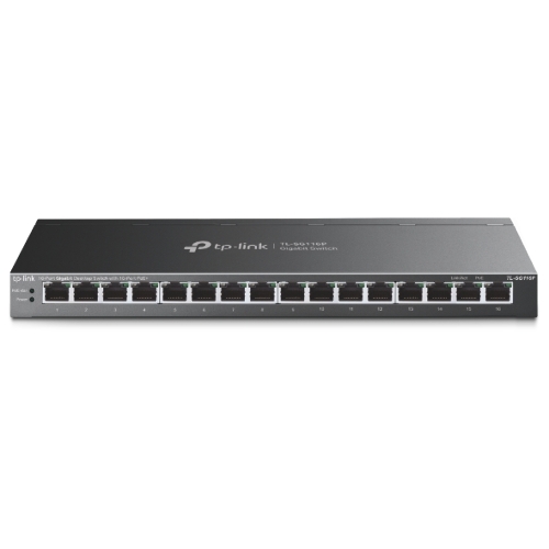 Коммутатор настольный TP-Link TL-SG116P с 16 гигабитными портами PoE+