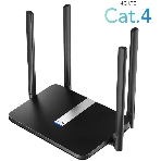 Роутер беспроводной Cudy LT500 AC1200 10/100BASE-TX/4G cat.4 черный