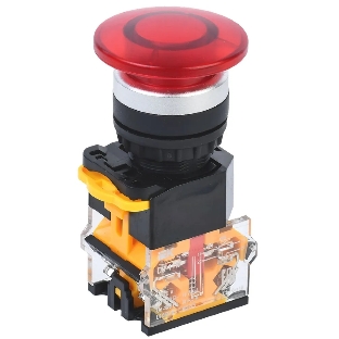 Кнопка IEK D8-11M Грибок d=22мм 1з+1р красная