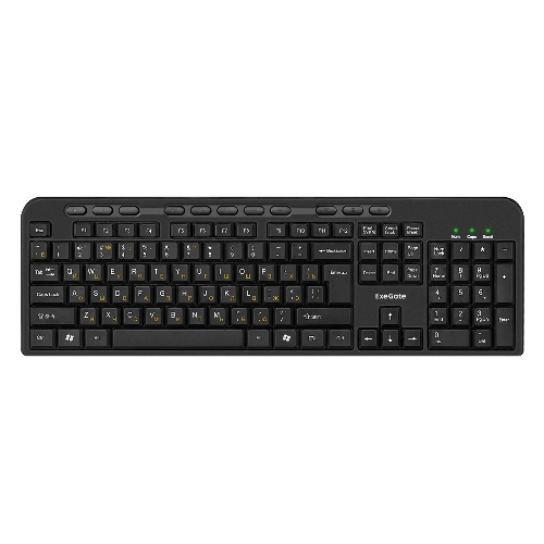 Комплект клавиатура+мышь ExeGate MK150 проводной, USB, 1200 DPI, чёрный
