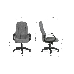 Кресло Chairman 685 10-356 черный, сетка, 120 кг, механизм качания