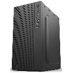 Компьютерный корпус CBR PCC-MATX-MX08-WPSU mATX Minitower MX08, без БП, 2*USB 2.0, HD Audio+Mic, черный