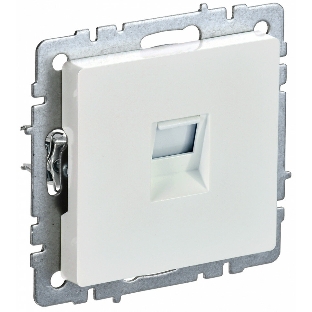 Розетка компьютерная IEK BRITE РК10-БрЖ RJ45 кат.5E жемчуг