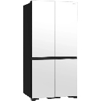 Холодильник Hitachi R-WB720PUC1 GPW белый стекло трехкамерный 357/103л морозилка снизу, No Frost, Side by Side