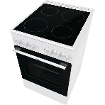 Плита электрическая Gorenje GEC5A41WG белый, конфорок 4 электрических, духовка 62 л, 50 см x 85 см x 59.4 см
