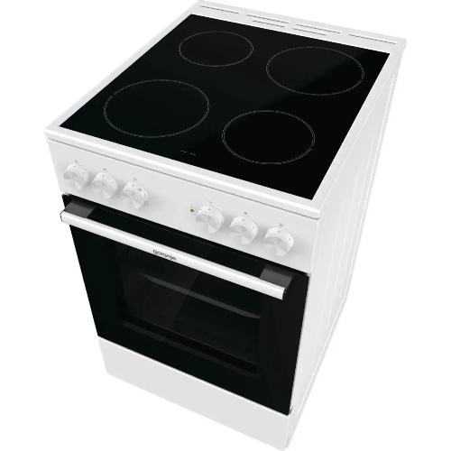 Плита электрическая Gorenje GEC5A41WG белый, конфорок 4 электрических, духовка 62 л, 50 см x 85 см x 59.4 см