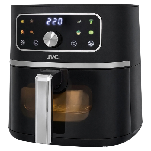 Аэрогриль JVC JK-MB055 черный, 1750 Вт, 5.5 л, электронное управление, 8 программ