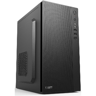 Компьютерный корпус CBR PCC-MATX-MX08-WPSU mATX Minitower MX08, без БП, 2*USB 2.0, HD Audio+Mic, черный