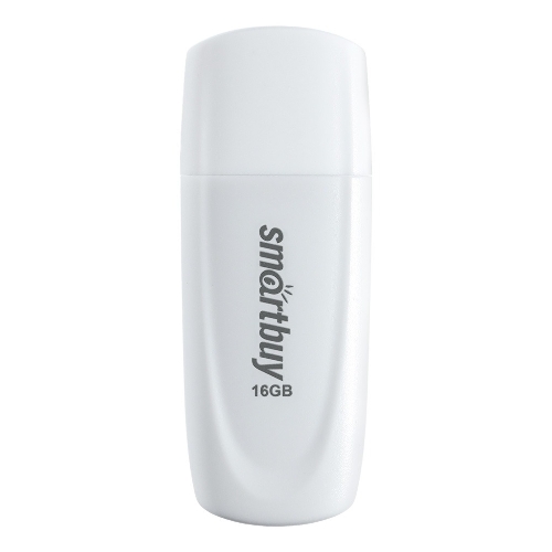 Флешка USB Smartbuy Scout White (SB016 Gb2SCW), 16Gb, USB 2.0, R/W 15/8, белый