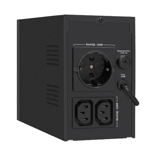 Источник бесперебойного питания ExeGate SpecialPro UNB-650.LED.AVR.1SH.2C13 650VA/360W, LED, AVR, 1*Schuko+2*C13, металлический корпус, черный